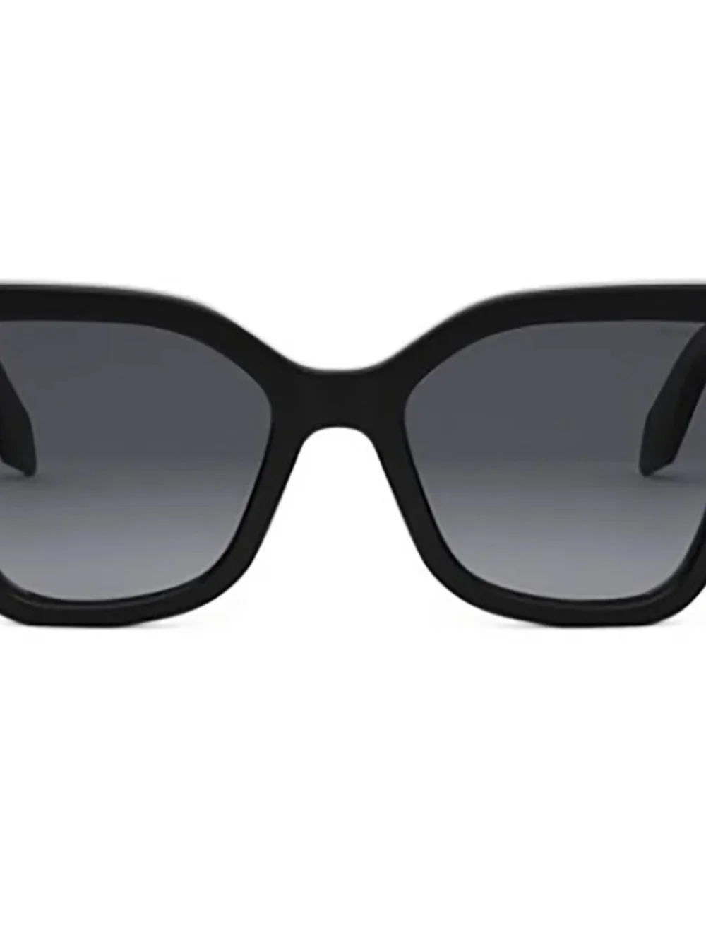 Bulgari Black Cat-Eye Sunglasses with Gold Accent